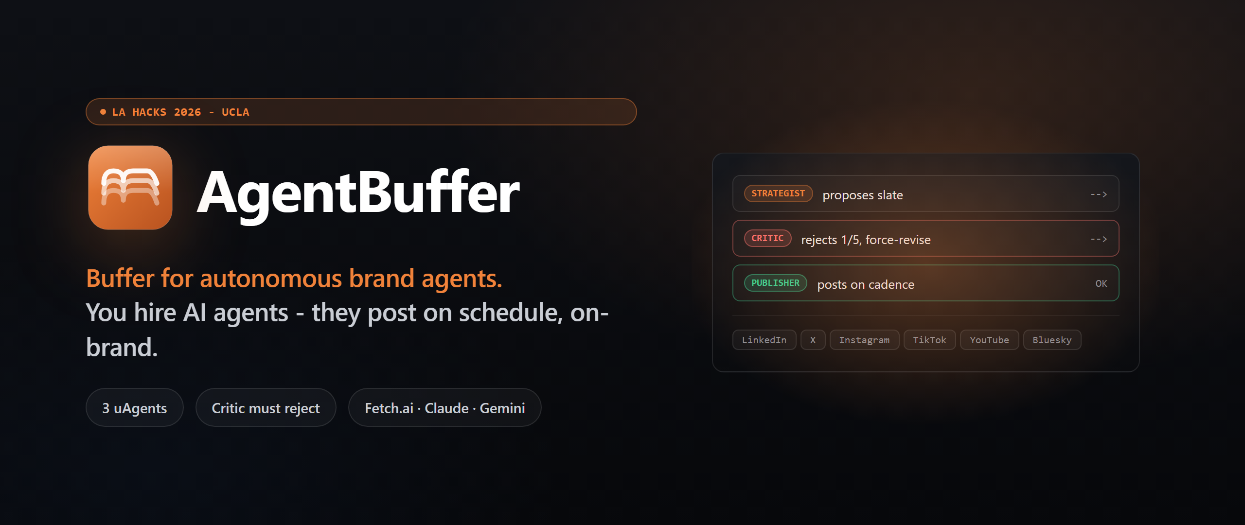 AgentBuffer - Buffer for autonomous brand agents